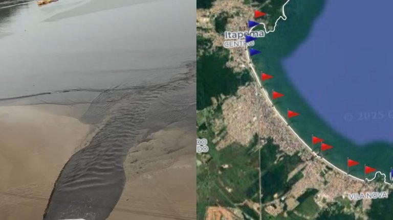 Conasa ‘caga na cabeça’ do povo em Itapema e deixa Meia Praia 100% imprópria para banho