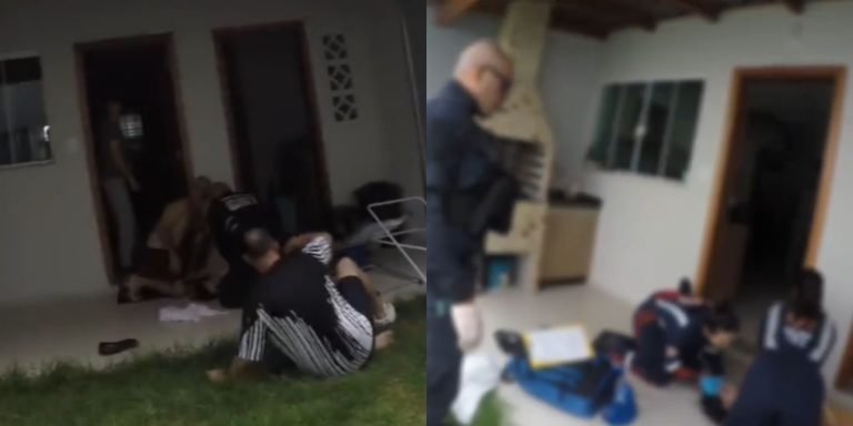 ‘Cada segundo fez a diferença’: agentes de trânsito salvam mulher em parada cardíaca em Blumenau