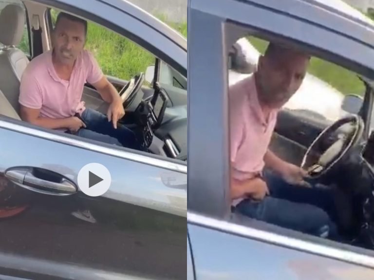 ‘Montagem de IA’, diz motorista que sacou arma e ameaçou matar mulher na Grande Florianópolis