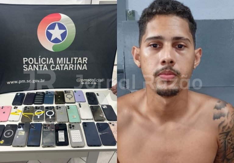 BOPE fecha o cerco contra furtos de celulares e prende paraense com 29 na Grande Florianópolis