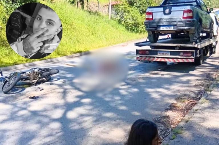 ‘Arrancou a perna’: motociclista de 22 anos morreu em Brusque após bater em guincho parado