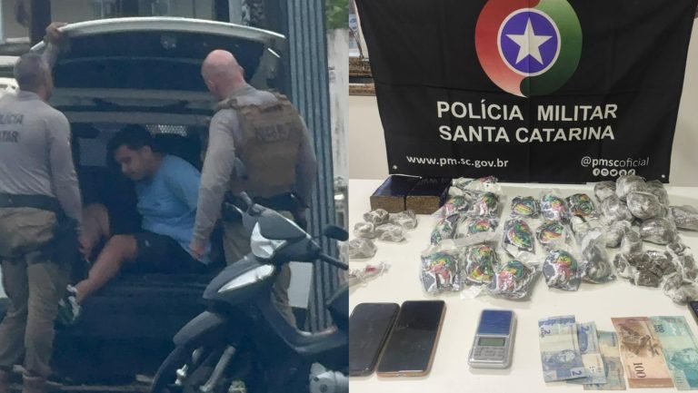 Traficante foge em Tijucas e deixa amigo ser preso com suas drogas: ‘me ferrei’