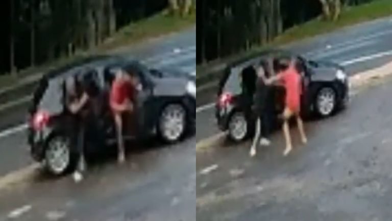 ‘2 minutos sem perder a amizade’: flagrante inusitado em rodovia de SC viraliza