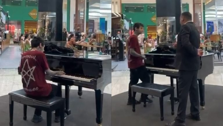 Pianista é ‘expulso’ ao tocar em shopping de Balneário Camboriú e vídeo viraliza