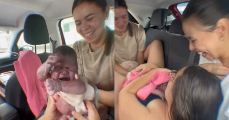 ‘Meu momento mamãe’: bebê vem ao mundo dentro de carro a caminho do hospital em SC