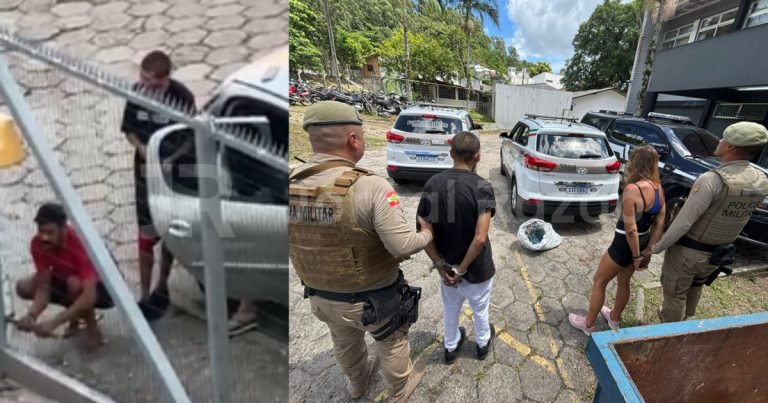 ‘Fim da linha’: PMSC captura dupla de criminosos que atacava a região continental de Florianópolis