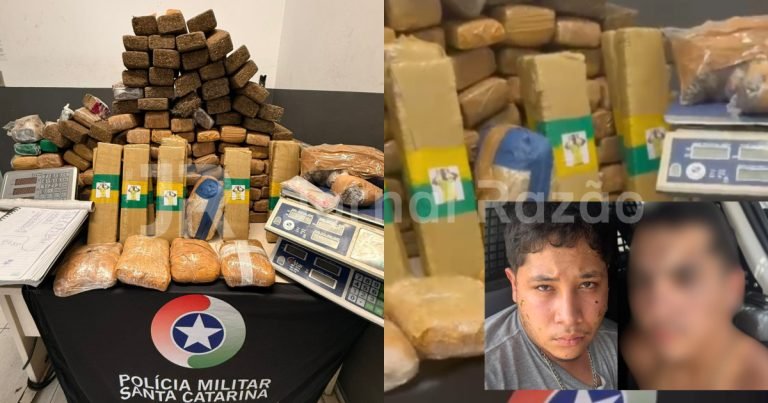 ‘Azedou o find’: PMSC surpreende descarregamento de quase 150 kg de drogas em Florianópolis