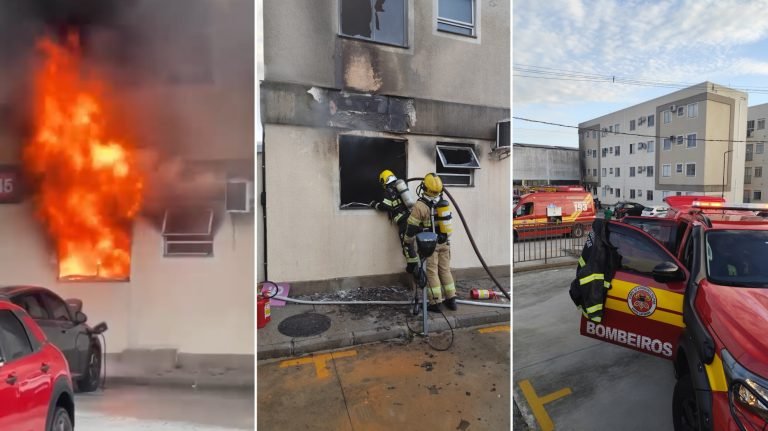 “Os moradores saíram em meio ao pânico”: fogo em imóvel assusta prédio inteiro na Grande Florianópolis