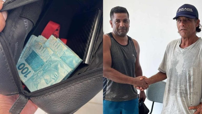 Homem&nbsp;encontra carteira com R$ 3,4 mil e devolve ao dono em Canelinha