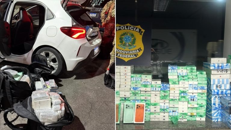 ‘Acabou o iPhone no precinho’: PRF apreende carga milionária com destino a Balneário Camboriú