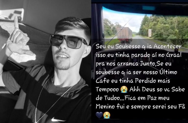 Jovem caminhoneiro de Tijucas morre em grave acidente: ‘menino de ouro’