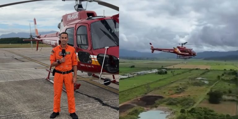 ‘Drone colado com helicóptero em SC’: piloto do Arcanjo alerta para risco gravíssimo em ocorrências