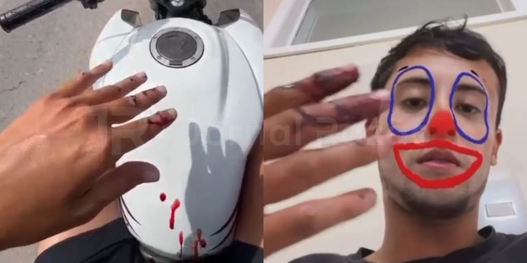 “Quase me matou”: motociclista de Tijucas denuncia motorista na SC-410