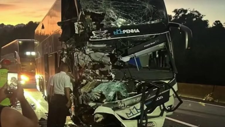 Viagem para Blumenau termina em tragédia: motorista morre e sete ficam feridos na BR-116
