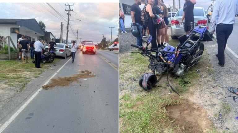 Adolescente de 13 anos morre após colisão entre moto e carro na SC-390&nbsp;