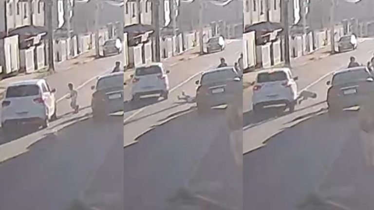 Criança de 6 anos bate cabeça em retrovisor de carro após atropelamento em Brusque