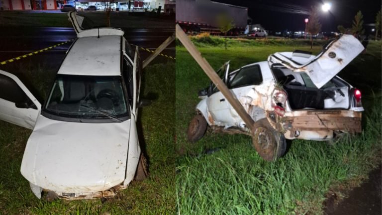‘Ejetado a 20 metros’: motorista sobrevive após capotamento na BR-282 em SC