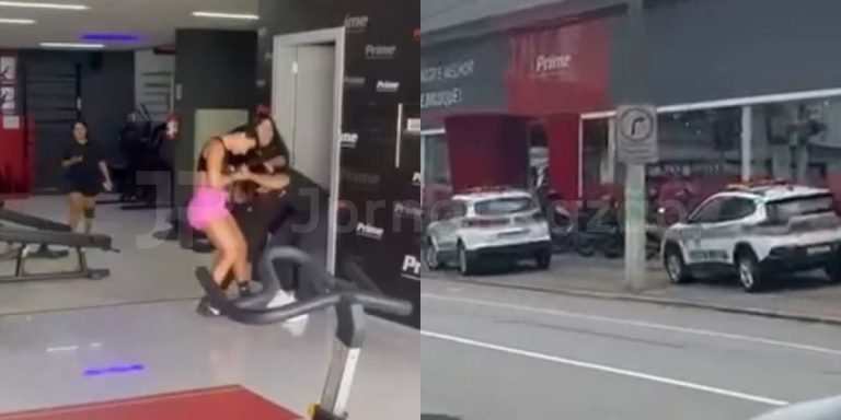 “Ela tá ficando com meu ex”: influenciadora puxa gerente de academia pelos cabelos em SC