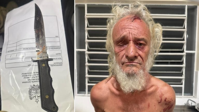 Homem esfaqueia vizinho e é preso dentro de caixa d’água em Tijucas