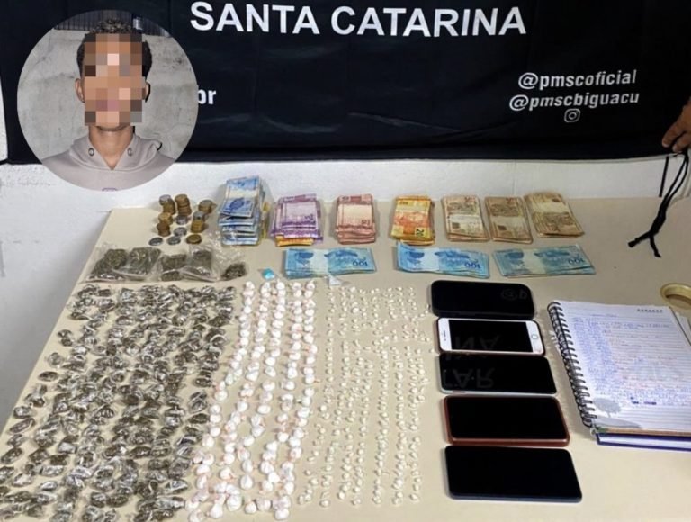 Tático acaba com os planos de jovem da Bahia que queria virar ‘patrão’ de biqueira em SC