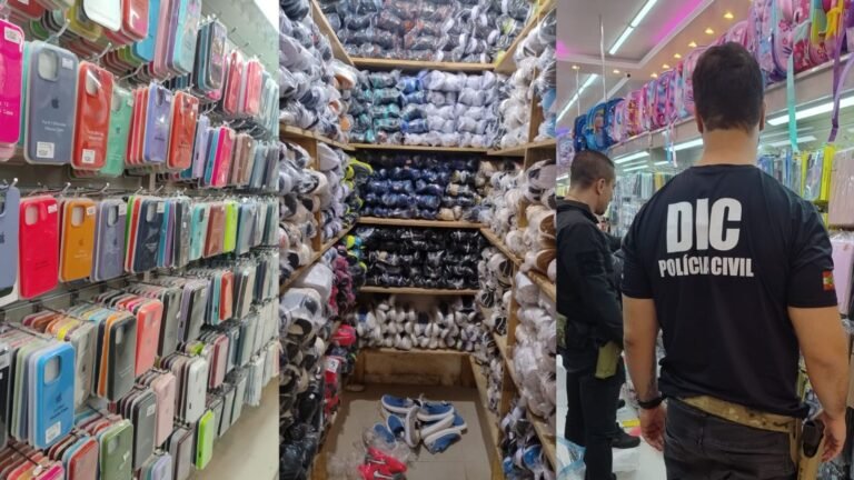 ‘Mais de R$1 milhão em produtos’: Operação “Barba Ruiva” mira pirataria e apreende mercadorias ilegais em SC