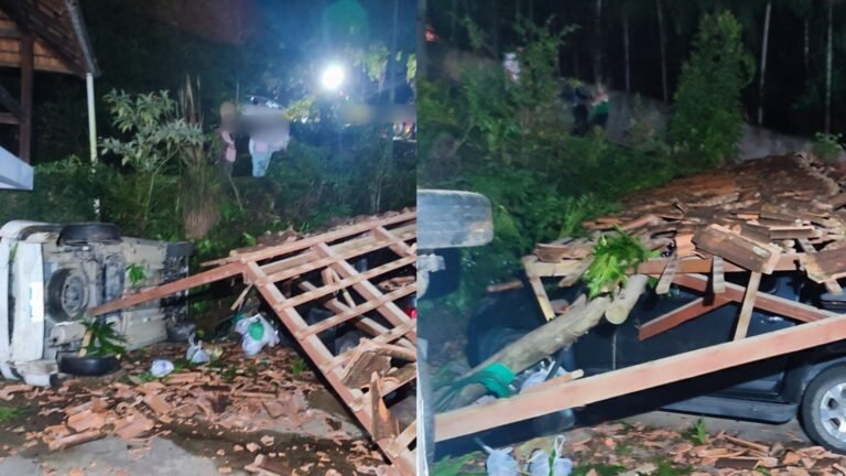Motorista perde o controle do carro e invade garagem em SC
